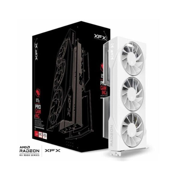 Vaizdo plokštė XFX Swift AMD Radeon RX 9060 XT OC White 16GB - Image 1
