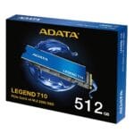 ADATA LEGEND 710 PCIe Gen3 x4 M.2 2280, 512GB iki 2400MB/s
