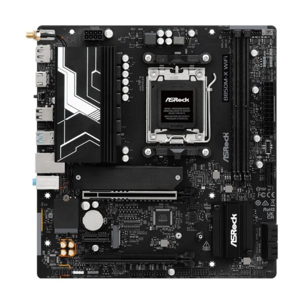 Pagrindinės plokštė ASROCK AMD B850M-X WiFi R2.0 m-ATX AM5 (PCIe 5.0) - Image 2