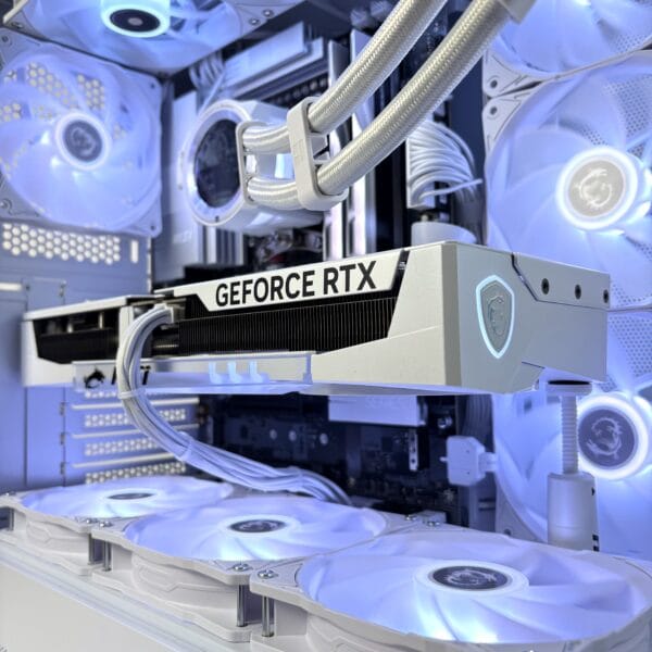 MSI RTX 5080 Gaming Trio OC White Stacionarus žaidimų-darbo kompiuteris Ryzen 7 9800X3D X870 WiFi 32GB DDR5 2TB NVMe SSD RTX 5080 16GB MSI (P783) - Image 5
