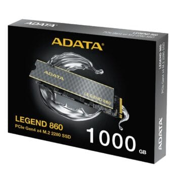 ADATA LEGEND 860 1TB NVMe SSD PCIe Gen4 x4 M.2 iki 6000 MB/s