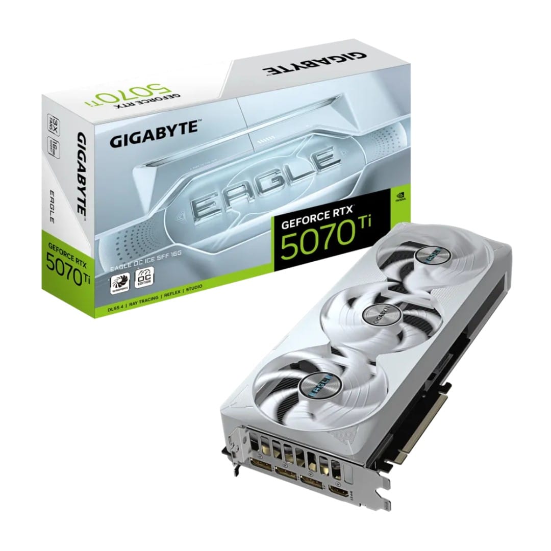 Untitled image - 2025-08-13T160532.525 GIGABYTE GeForce RTX 5070 Ti EAGLE OC ICE SFF 16G, PCIe 5.0, (GV-N507TEAGLEOC ICE-16GD) - Image 1