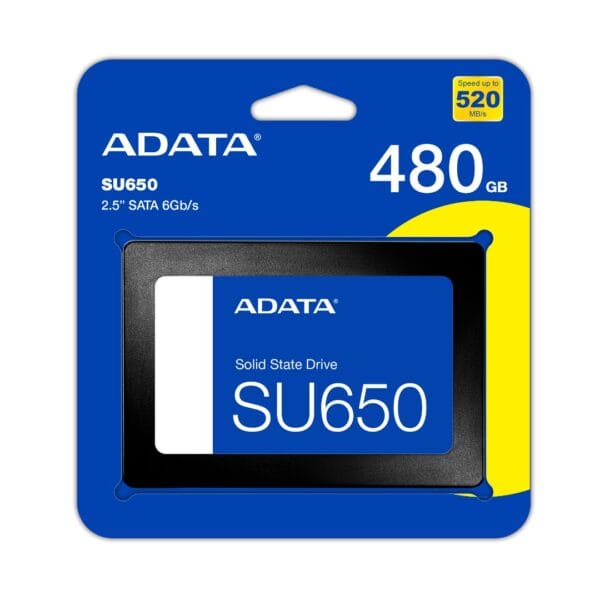 ADATA SU650 480GB SATA SSD iki 520MB/s - Image 1
