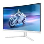 Lenktas (Curved) žaidimų monitorius Philips 27M2C5501/00 27" VA QHD 2K (1440P) 180Hz 1ms Baltas su Ambilight - Image 2