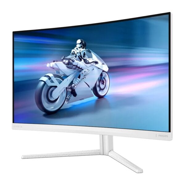 Lenktas (Curved) žaidimų monitorius Philips 27M2C5501/00 27" VA QHD 2K (1440P) 180Hz 1ms Baltas su Ambilight - Image 2