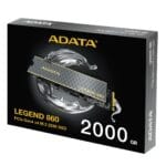 ADATA LEGEND 860 2TB NVMe SSD PCIe Gen4 x4 M.2 iki 6000 MB/s