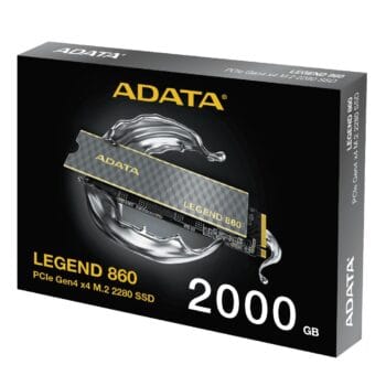 ADATA LEGEND 860 2TB NVMe SSD PCIe Gen4 x4 M.2 iki 6000 MB/s