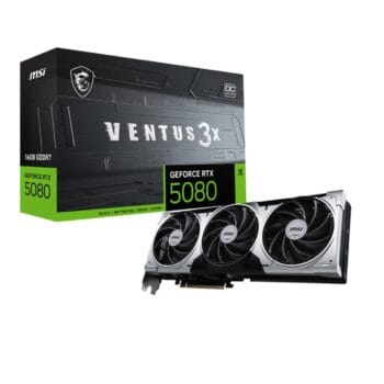 Vaizdo plokštė MSI GeForce RTX 5080 16GB VENTUS 3X OC PLUS PCIe 5.0 (G5080-16V3CP)