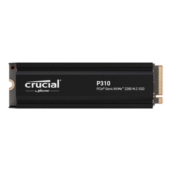 Crucial P310 2TB PCIe Gen4 NVMe 2280 M.2 SSD su radiatoriumi (heatsink) iki 7100MB/s - Image 2