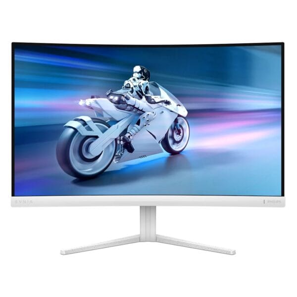 Lenktas (Curved) žaidimų monitorius Philips 27M2C5201L/00 27" VA FHD (1080P) 180Hz 1ms Baltas su Ambilight - Image 1