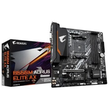Pagrindinės plokštė GIGABYTE B550M AORUS ELITE AX AM4 m-ATX WIFI (rev1.3)