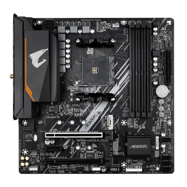 Untitled image - 2025-09-04T160706.301 Pagrindinės plokštė GIGABYTE B550M AORUS ELITE AX AM4 m-ATX WIFI (rev1.3) - Image 2