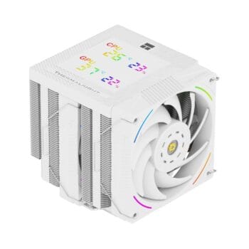 Dual-Tower Procesoriaus (CPU) aušintuvas Thermalright Phantom Spirit 120 Digital SNOW (Baltas)