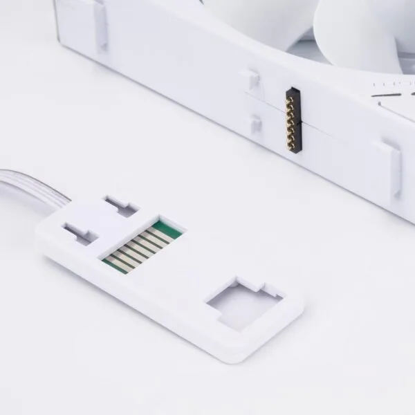 Korpuso aušintuvas Thermalright 120mm TL-M12QRW X3 (BALTI) INFINITY MIRROR ARGB EASY CONNECT FAN Atvirkštiniai (Reverse) - Image 4