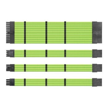 Kabelių prailginimai (Cable Extensions/Sleeves) Žalia (24PIN 2x 8PIN PCIE 2x 6PIN PCIE 1x 8PIN EPS (CPU)
