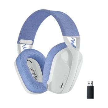 Žaidimų ausinės Logitech G435 LIGHTSPEED Belaidės (Wireless) Balta 18h Battery