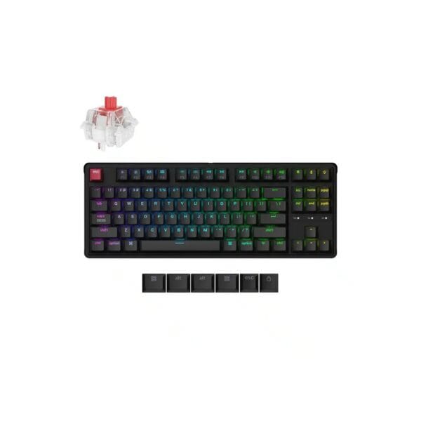 Žaidimų Klaviatūra Mechaninė Keychron C3 Pro 8K QMK Wired Custom RGB - Image 2