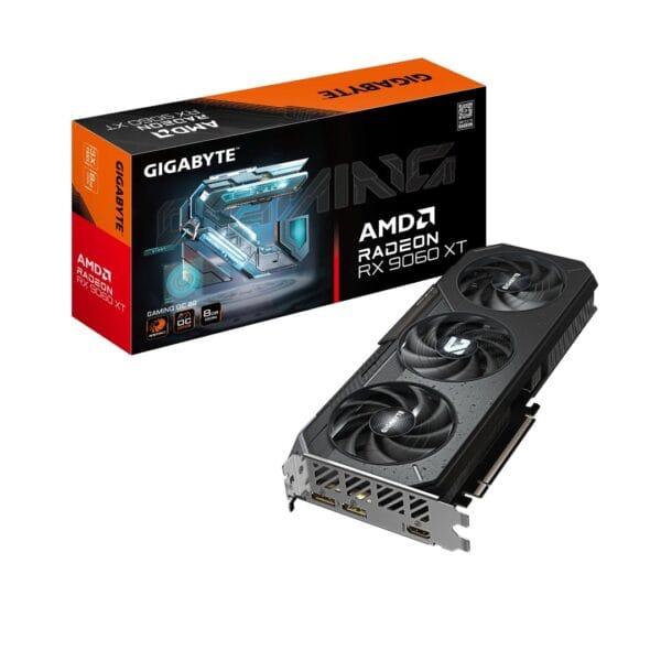 Vaizdo plokštė GIGABYTE Radeon RX 9060 XT GAMING OC 8GB PCIe 5.0 (GV-R9060XTGAMING OC-8GD) - Image 1