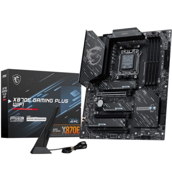 Pagrindinė plokštė MSI X870E GAMING PLUS WIFI 7 AM5 ATX PCIe 5.0 - Image 1