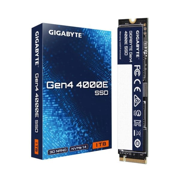 1TB GIGABYTE Gen4 4000E NVMe SSD PCIe Gen4 x4 M.2 iki 4000MB/s - Image 2