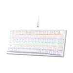 Žaidimų Klaviatūra Mechaninė 75% Newmen GM326 Balta Red Switches