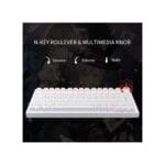 Žaidimų Klaviatūra Mechaninė 75% Newmen GM326 Balta Red Switches - Image 3