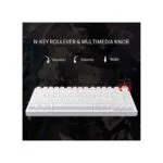 Žaidimų Klaviatūra Mechaninė 75% Newmen GM326 Balta Red Switches - Image 3