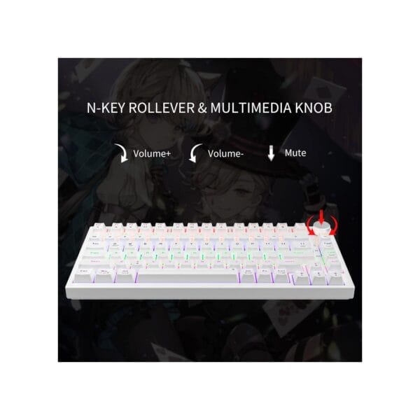 Untitled image - 2025-10-30T122646.488 Žaidimų Klaviatūra Mechaninė 75% Newmen GM326 Balta Red Switches - Image 3