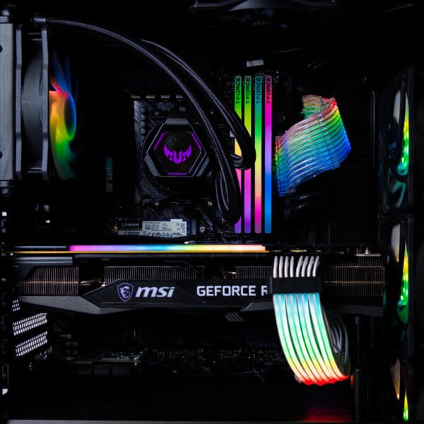 (P885) Stacionarus žaidimų-darbo kompiuteris Ryzen 7 5700X B550 32GB DDR4 1TB NVMe SSD RTX 3070 Ti 8GB (ATNAUJINTAS) - Image 2