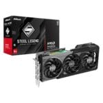 Vaizdo plokštė ASRock RX 9070 XT Steel Legend Dark 16GB GDDR6 PCIe 5.0 (RX9070XT SLD 16G)