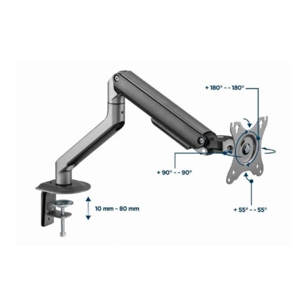 Gembird Monitoriaus laikiklis MA-DA1-05 , 17"-32", svoris iki 9kg - Image 3