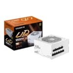 GIGABYTE UD1000GM PG5 V2 ICE 1000W 80+ Gold Fully Modular ATX 3.1 ir PCIe Gen 5.1 PSU