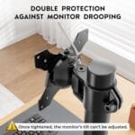 BONTEC Dvigubas Monitorių Laikiklis 13–34″ Reguliuojamas Aukštis, Pasukamas, Iki 10 kg Vienam Monitoriui, VESA 75×75 / 100×100 - Image 6