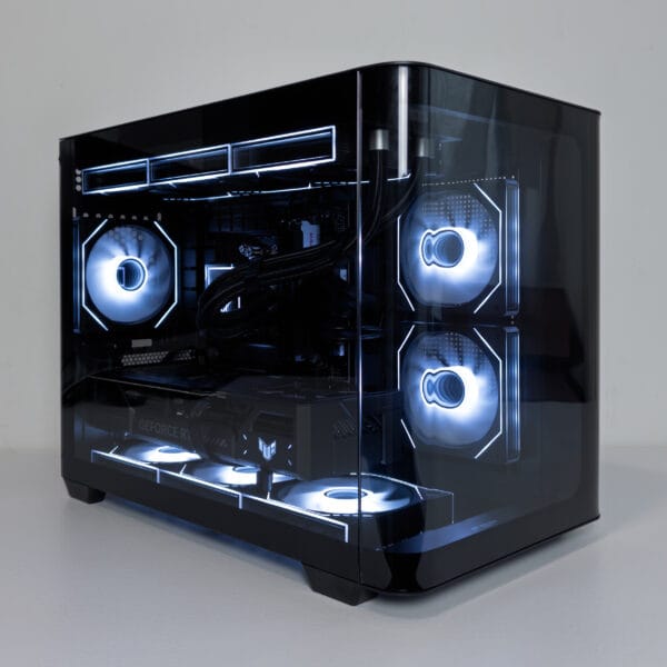 (P891) Stacionarus žaidimų-darbo kompiuteris Ryzen 7 7800X3D B650M 32GB DDR5 1TB NVMe SSD RTX 5070 12GB - Image 1