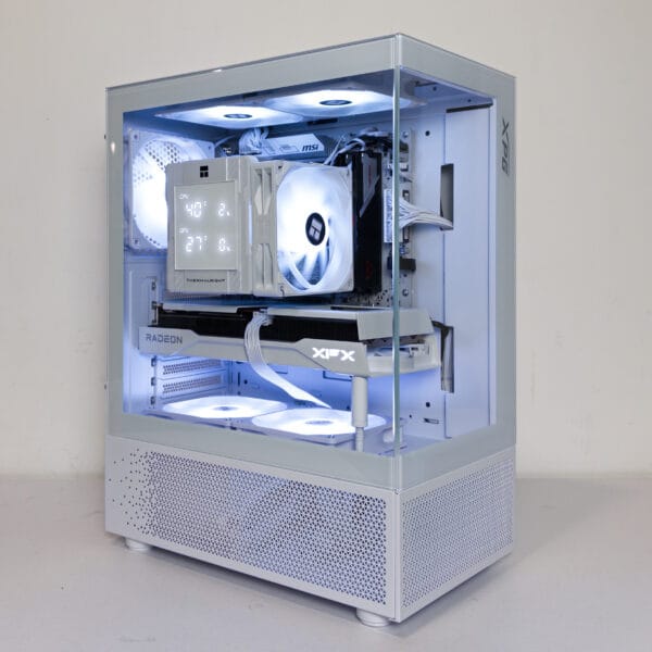 (P912) Stacionarus žaidimų-darbo kompiuteris Ryzen 5 9600X B850M WiFi 32GB DDR5 1TB NVMe SSD RX 9060 XT 16GB - Image 1