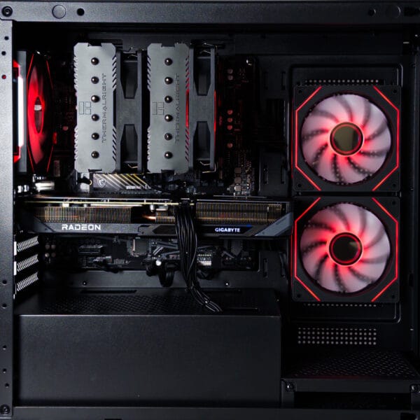 (P930) Stacionarus žaidimų-darbo kompiuteris Ryzen 7 5700X B550M 32GB DDR4 1TB NVMe SSD RX 9060 XT 16GB - Image 2