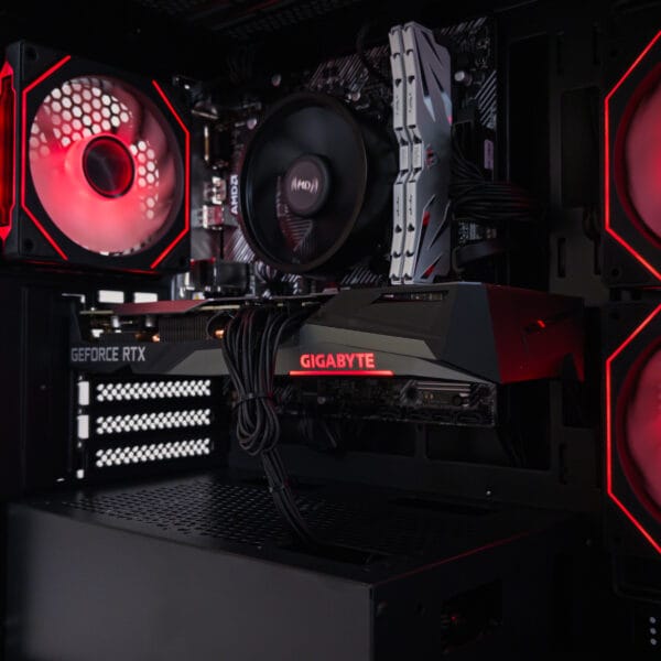 (P932) Stacionarus žaidimų-darbo kompiuteris Ryzen 5 5500 A520M 16GB DDR4 500GB SSD RTX 3060 Ti 8GB - Image 3