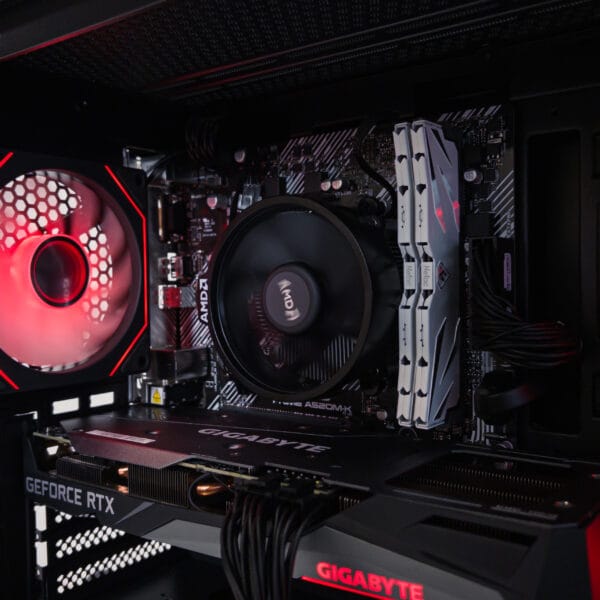 (P932) Stacionarus žaidimų-darbo kompiuteris Ryzen 5 5500 A520M 16GB DDR4 500GB SSD RTX 3060 Ti 8GB - Image 4