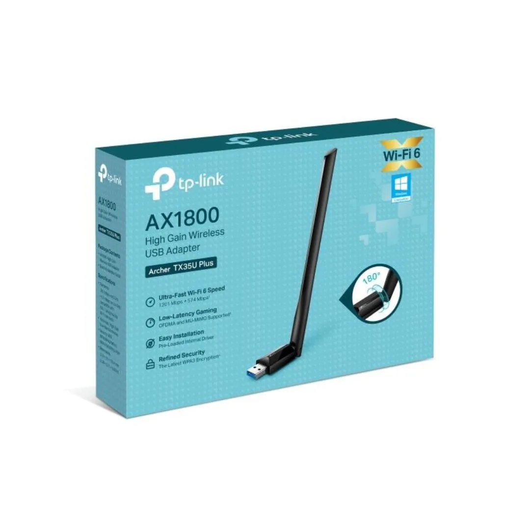 TP-Link Archer TX35U Plus AX1800 Dual Antennas High Gain Wireless (Belaidis) USB 3.0 Adapter WIFI 6 - Image 1