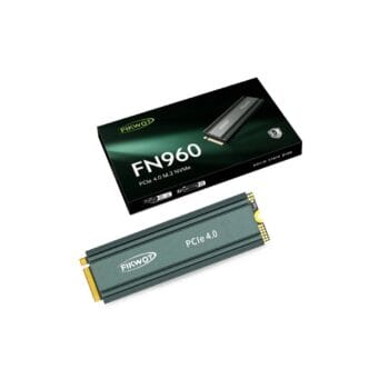 2TB Fikwot FN960 M.2 2280 SSD PCIe Gen4 x4 NVMe SSD su radiatoriumi (Heatsink) skaitymas: 4800MB/s rašymas: 4500MB/s
