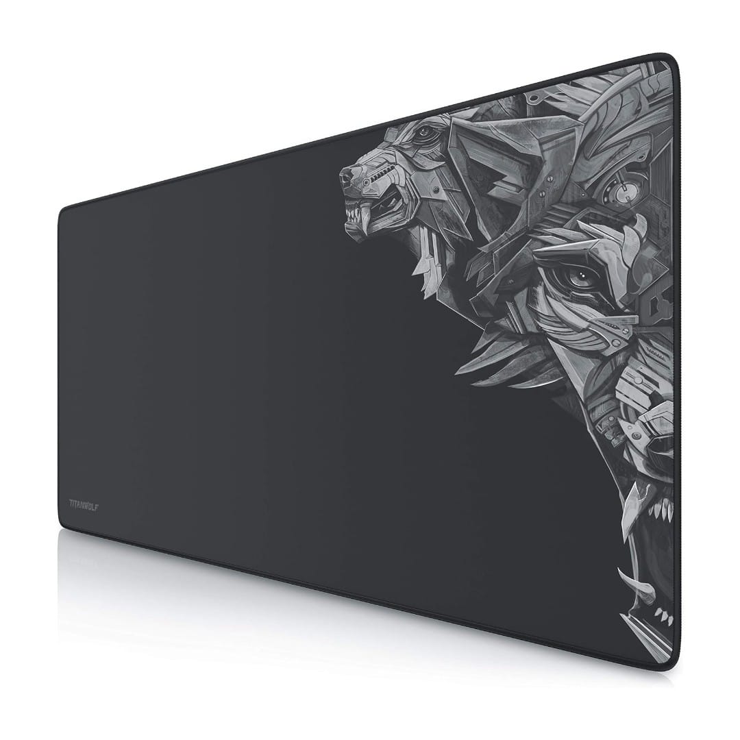 Untitled image - 2025-12-13T104940.126 Titanium Wolf DELTA XXL Pelės Kilimėlis (Mouse Pad) (900x400mm) Non-slip (Juoda/Pilka) - Image 1