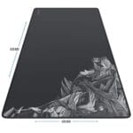 Titanium Wolf DELTA XXL Pelės Kilimėlis (Mouse Pad) (900x400mm) Non-slip (Juoda/Pilka) - Image 2