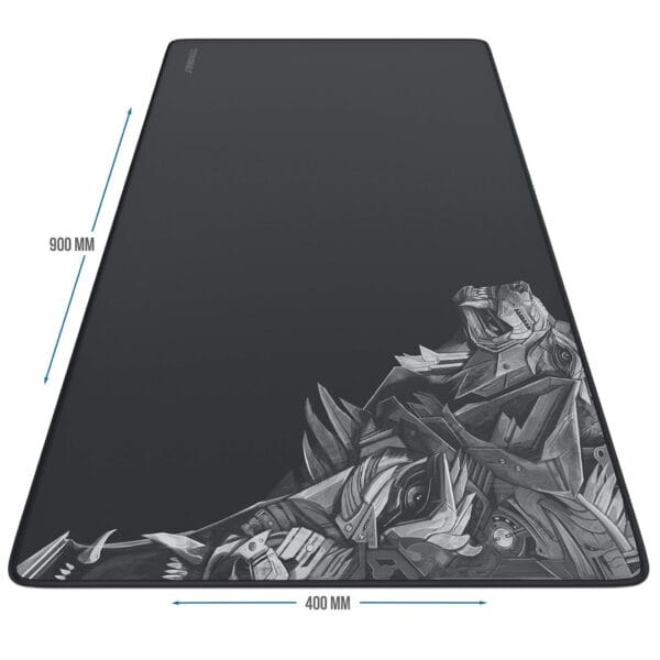 Titanium Wolf DELTA XXL Pelės Kilimėlis (Mouse Pad) (900x400mm) Non-slip (Juoda/Pilka) - Image 2