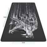 Titanium Wolf EPSILON XXL Pelės Kilimėlis (Mouse Pad) A (900x400mm) Non-slip (Juoda/Pilka) - Image 2