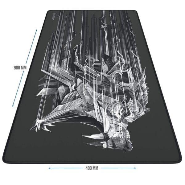 Titanium Wolf EPSILON XXL Pelės Kilimėlis (Mouse Pad) A (900x400mm) Non-slip (Juoda/Pilka) - Image 2