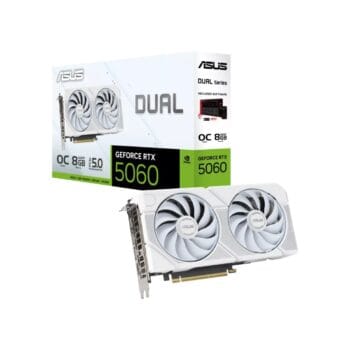 ASUS Dual GeForce RTX 5060 8GB GDDR7 OC Edition PCIe 5.0 WHITE
