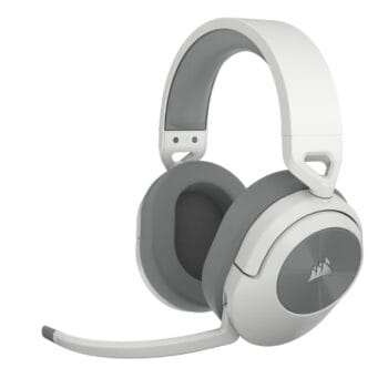 Žaidimų ausinės CORSAIR HS55 SURROUND Wired (Laidinės) White (Baltos)