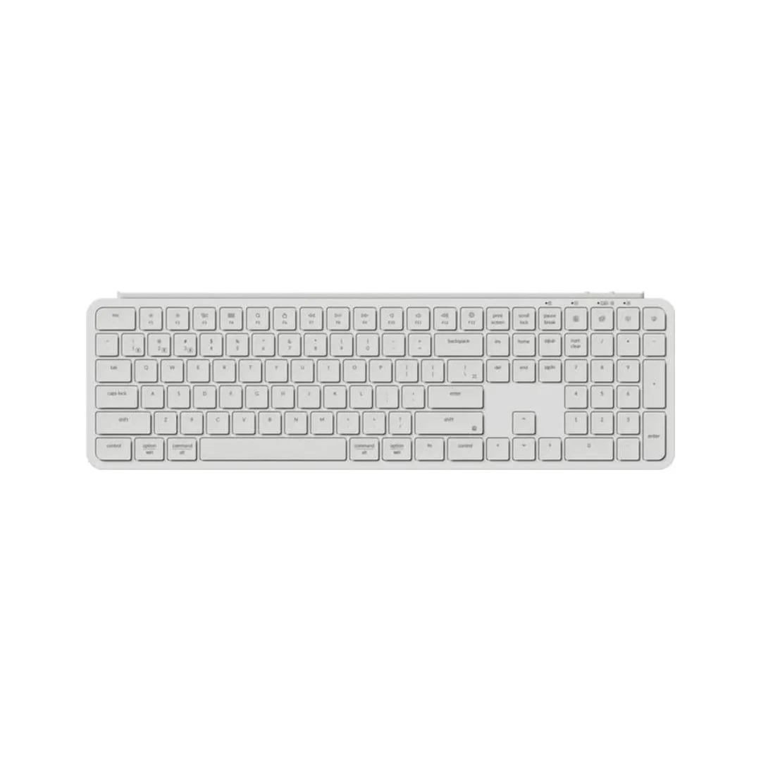 KEYCHRON B6 PRO IVORY WHITE (B6P-K8) belaidė klaviatūra 2.4GHz Bluetooth 5.2 1200 Hours Battery - Image 1