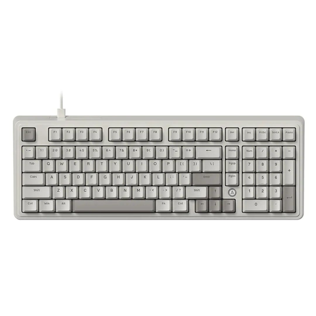 Untitled image (57) Žaidimų Klaviatūra Mechaninė AJAZZ AK980 98% ARGB HotSwap USB-C (Red Switch) Retro Pilka - Image 1