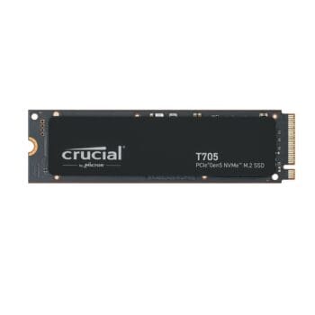 Crucial T705 2TB PCIe Gen5 NVMe 2280 M.2 SSD skaitymas: 14500MB/s rašymas: 12,700MB/s